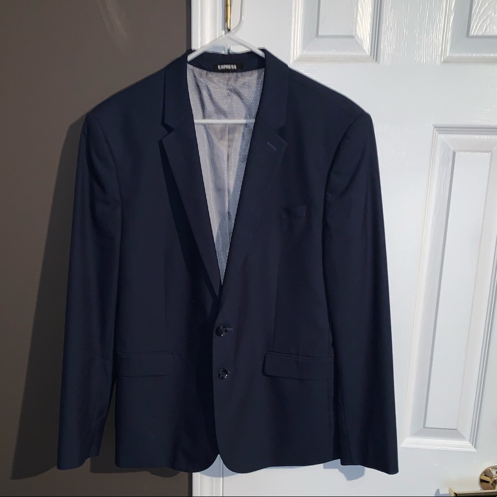 Express Extra Slim Suit Jacket Blue size 42R